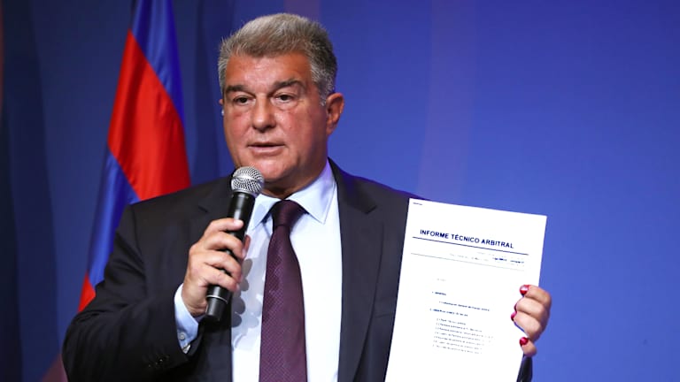 Joan Laporta asegura que el único beneficiado por arbitrajes es el Real Madrid